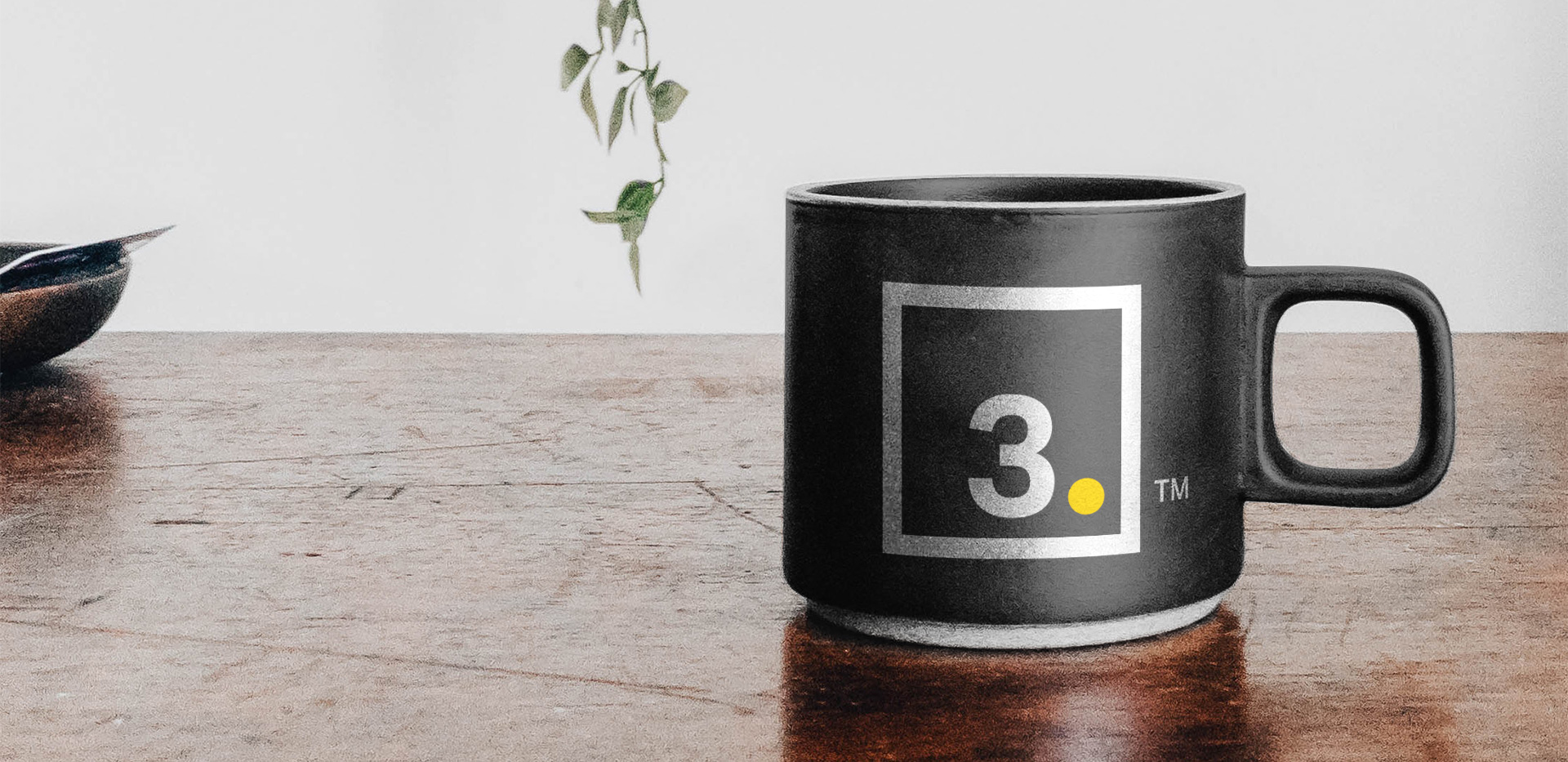 Third Space mug with a branded logo on a table.
