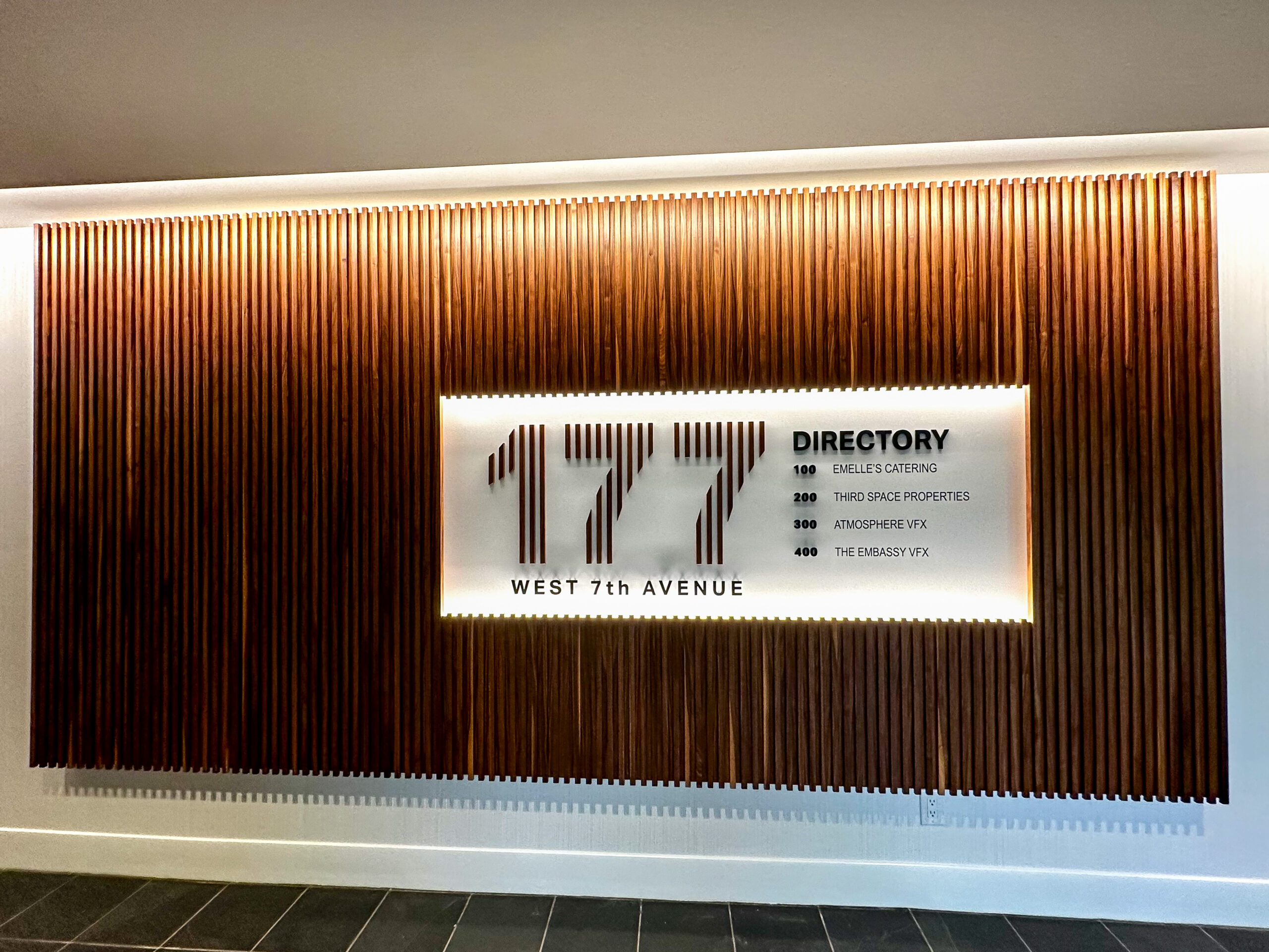 The lobby of 177 West 7th office building in Mount Pleasant Vancouver.